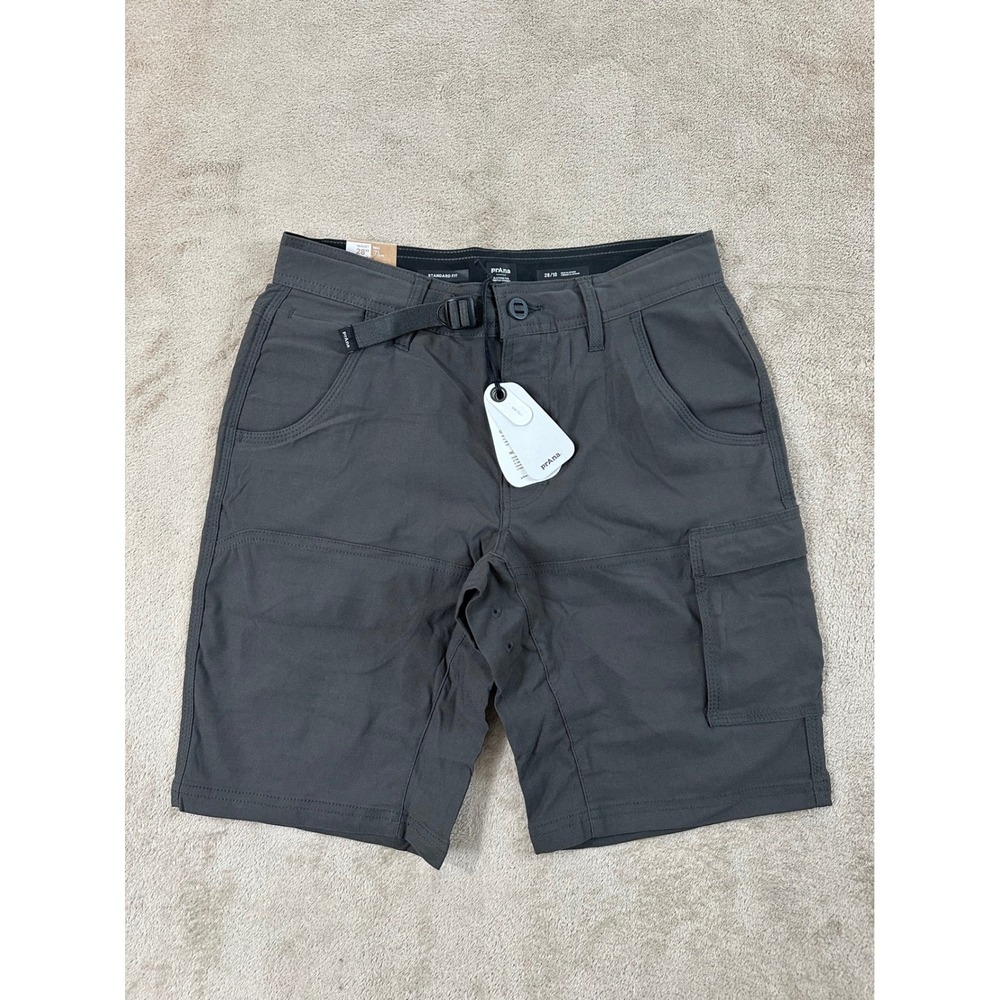 Prana Zion Stretch ll Standard Fit Mens Size 28 Dark Iron Gray Cargo Hiking  NEW
